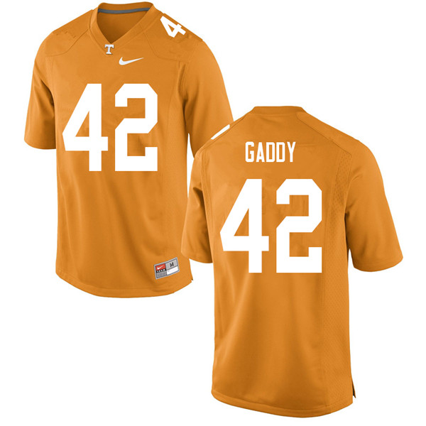 Men #42 Nyles Gaddy Tennessee Volunteers College Football Jerseys Sale-Orange